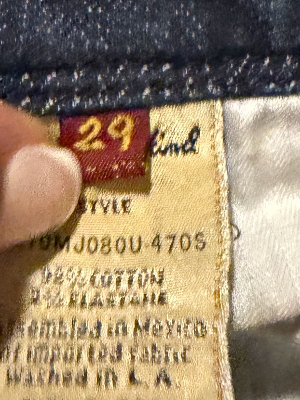 7 For All Mankind Dark Blue Bootcut Jeans- Flynt - Picture 10 of 11